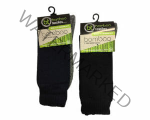 2 pack of 3 Yarn Bamboo Work Socks in Black or Navy available from Bamboo Creations Victoria