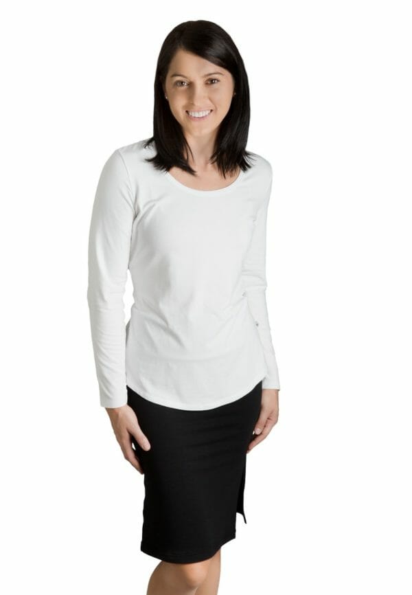 This is a photograph of Bamboo Clothing, Women's T-shirt, available from Bamboo Creations Victoria