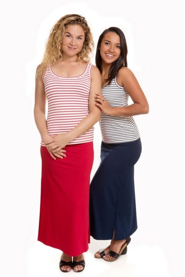 This is a photograph of Bamboo Clothing, Bamboo Women's Full-length Tube Skirts, available from Bamboo Creations Victoria
