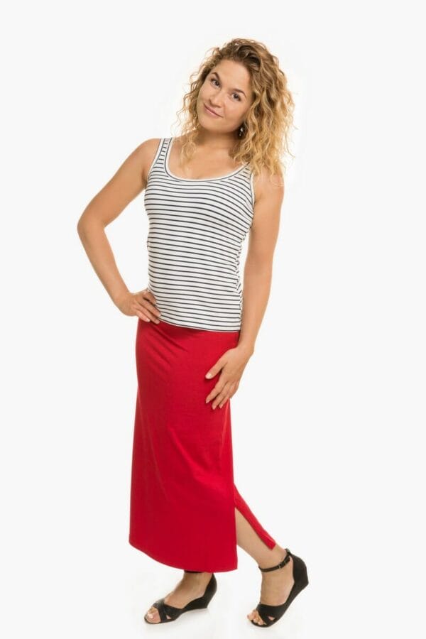 This is a photograph of Bamboo Clothing, Bamboo Women's Full-length Tube Skirts, available from Bamboo Creations Victoria