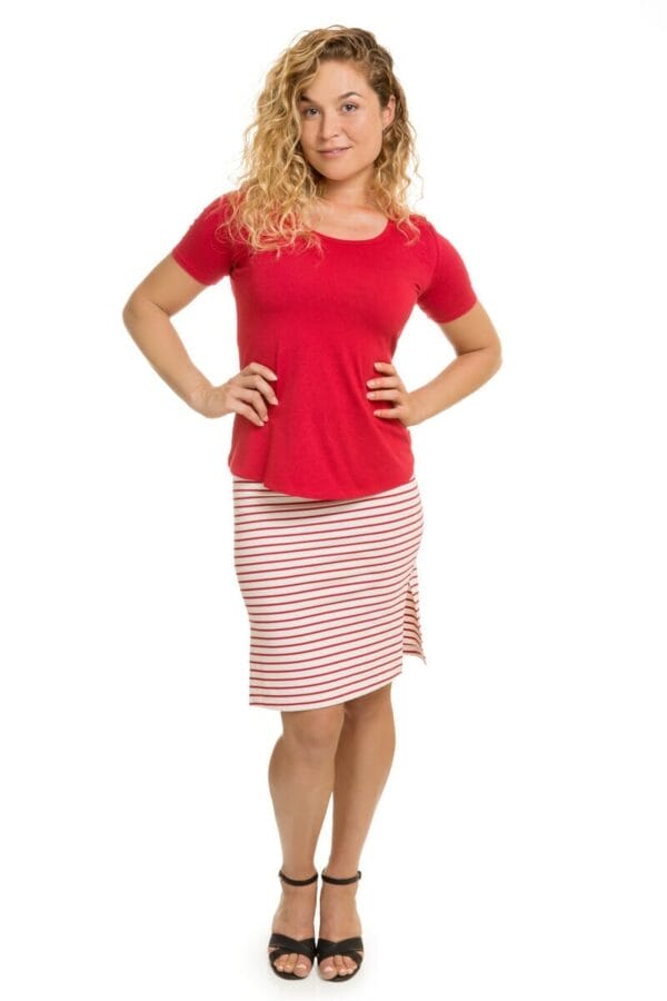 This is a photograph of Bamboo Clothing, Bamboo Women's Midi Tube Skirts, available from Bamboo Creations Victoria