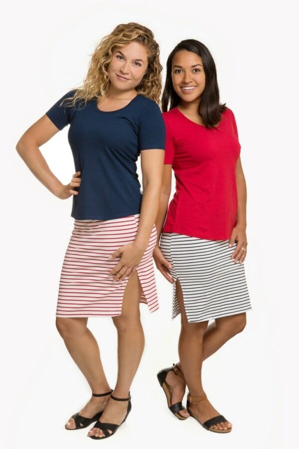 This is a photograph of Bamboo Clothing, Bamboo Women's Midi Tube Skirts, available from Bamboo Creations Victoria