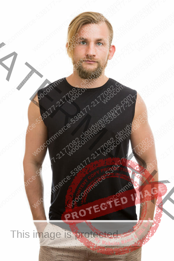 This is a photograph of Bamboo Clothing, a Men's Singlet available from Bamboo Creations Victoria