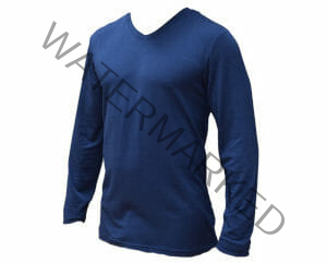 This is a photograph of Bamboo Clothing, a Long Sleeve V-Neck T-shirt available from Bamboo Creations Victoria